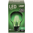 Feit A19 E26 (Medium) Filament LED Bulb Green 30 Watt Equivalence 1 pk