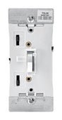 Leviton White 600 W Toggle Dimmer Switch 1 pk