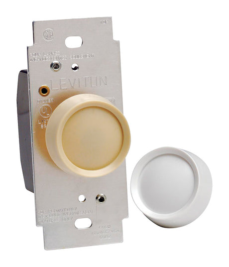 Leviton Trimatron Light Almond & White 600 W Rotary Dimmer Knob 1 pk