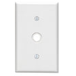 Leviton White 1 gang Plastic Cable/Telco Wall Plate 1 pk