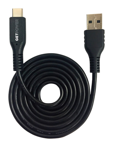 GetPower 3 ft. L USB Type C to USB Type C Charging and Sync Cable 1 pk