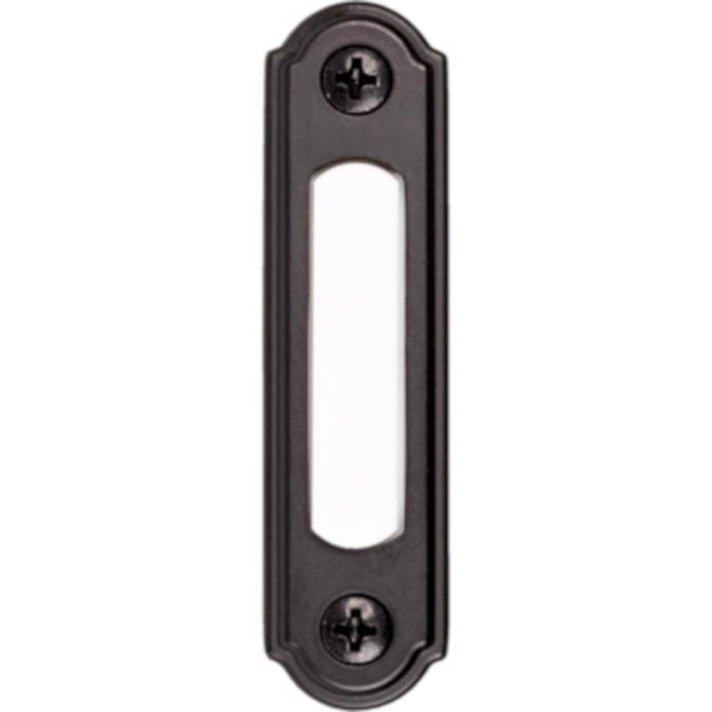Heath Zenith Satin Black Metal Wired Pushbutton Doorbell