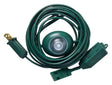 Woods Indoor 15 ft. L Green Extension Cord with Switch 16/2