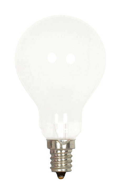 Satco 60 W A15 A-Line Incandescent Bulb E12 (Candelabra) Soft White 2 pk