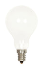 Satco 60 W A15 A-Line Incandescent Bulb E12 (Candelabra) Soft White 2 pk