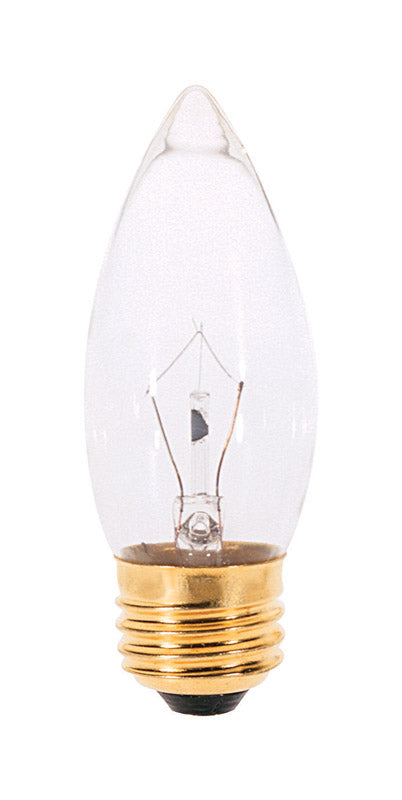 Satco 25 W B11 Decorative Incandescent Bulb E26 (Medium) Soft White 2 pk