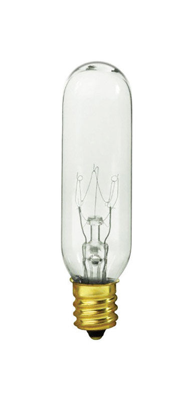 Satco 15 W T6.5 Specialty Incandescent Bulb E12 (Candelabra) Soft White 1 pk