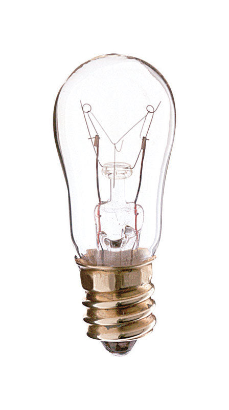 Satco 6 W S6 Specialty Incandescent Bulb E12 (Candelabra) Soft White 2 pk