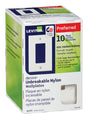 Leviton Decora White 1 gang Thermoplastic Nylon Decorator Wall Plate 10 pk