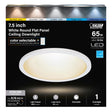 Feit EDGELIT Frost White 7.5 in. W Aluminum LED Retrofit Recessed Lighting 10.5 W