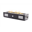 Ukiah Cascade 28 in. W Steel Outdoor Rectangular Propane Fire Pit with Sound System