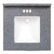 Arstar Charlotte Cultured Marble Vanity Top 31 in. W X 22 in. D Midnight Chrome