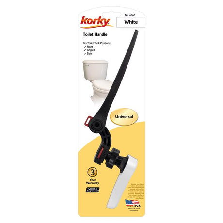 Korky Toilet Handle White For Universal
