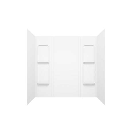 MAAX Elan 59 in. H X 31-3/4 in. W X 60-1/2 in. L White Bathtub Wall Surround