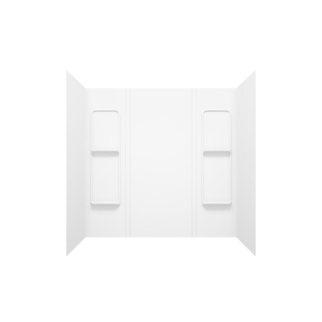 MAAX Elan 59 in. H X 31-3/4 in. W X 60-1/2 in. L White Bathtub Wall Surround