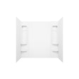 MAAX Finesse 59 in. H X 33-1/2 in. W X 61 in. L White Bathtub Wall Surround
