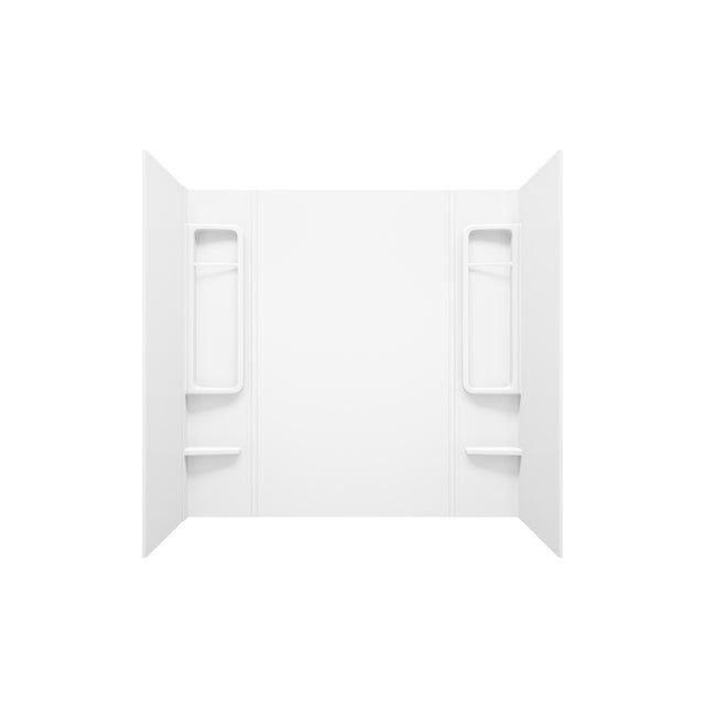 MAAX Finesse 59 in. H X 33-1/2 in. W X 61 in. L White Bathtub Wall Surround