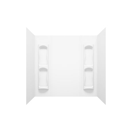 MAAX Utah 59 in. H X 31-3/4 in. W X 60-1/2 in. L White Bathtub Wall Surround