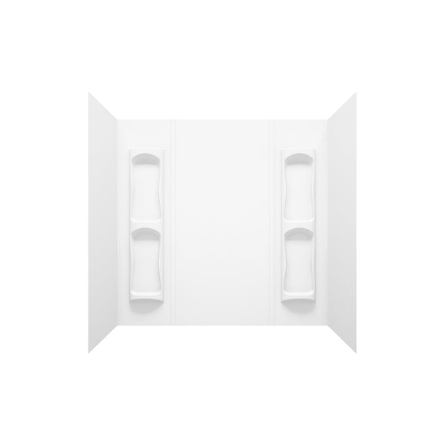 MAAX Utah 59 in. H X 31-3/4 in. W X 60-1/2 in. L White Bathtub Wall Surround