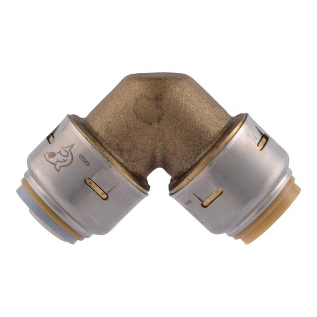SharkBite Push to Connect 1/2 in. PTC X 1/2 in. D PTC Brass Elbow