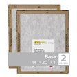 Filtrete 14 in. W X 20 in. H X 1 in. D Synthetic 1 MERV Flat Panel Filter 2 pk