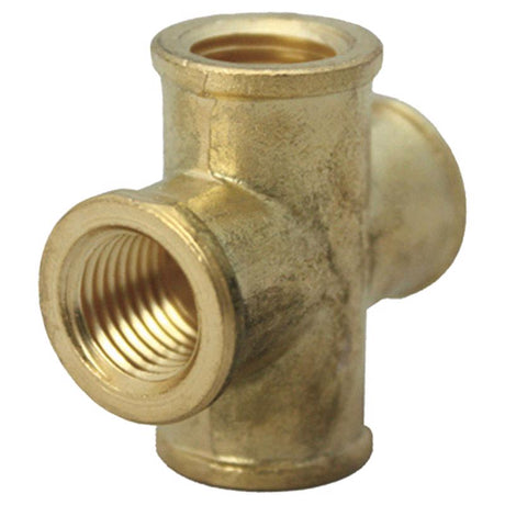 1/2 in. FPT X 1/2 in. D FPT Brass Cross
