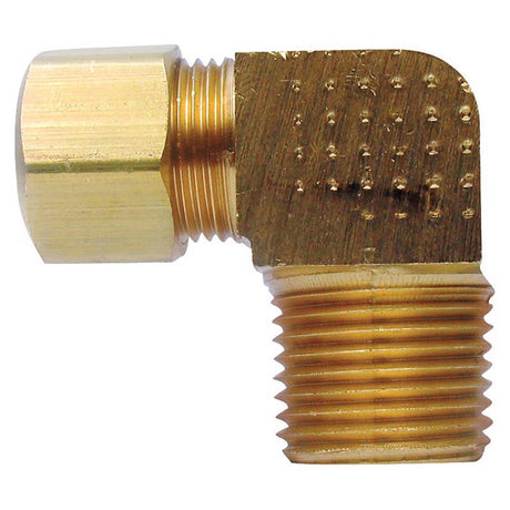 1/2 in. Compression X 3/8 in. D MPT Brass 90 Degree Elbow