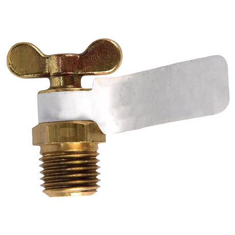 1/4 in. Brass Needle Drain Cock