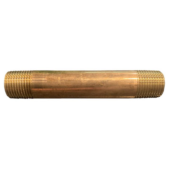 1/4 in. MPT X 1/4 in. D MPT Red Brass Nipple 5 in. L