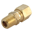 3/8 in. Compression bin X 1/8 in. D MPT bin Brass Connector
