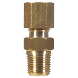 1/2 in. Compression X 3/8 in. D Male Brass Connector