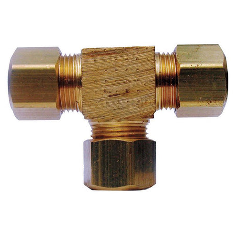 3/8 in. Compression X 3/8 in. D Compression Yellow Brass Tee