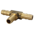 Brass 3/8 in. D X 3/8 in. D Tee Connector 1 pk
