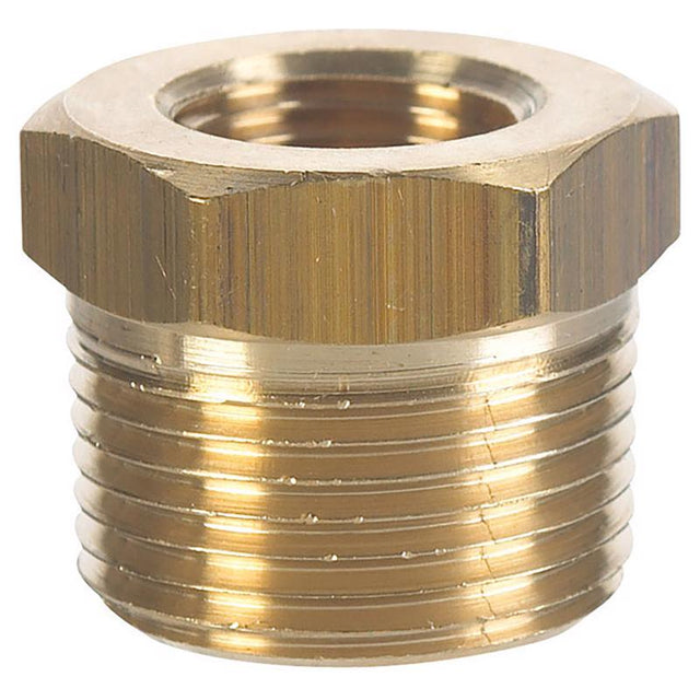 1/2 in. MPT X 1/4 in. D FPT Brass Hex Bushing