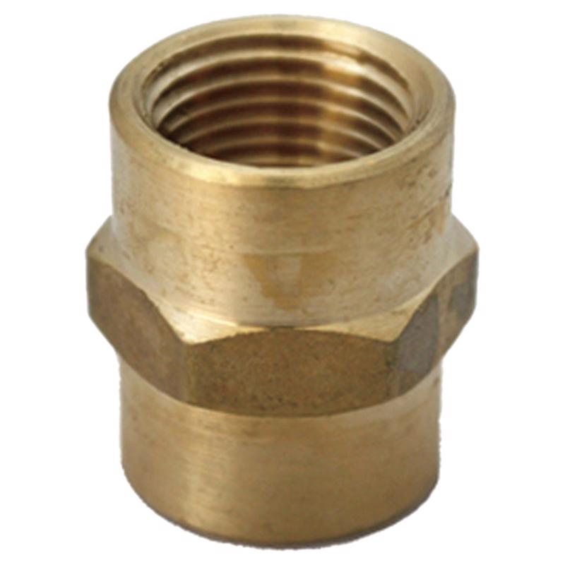 1/4 in. FPT X 1/8 in. D FPT Brass Reducing Coupling