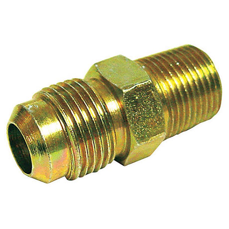 1/2 in. Flare X 3/8 in. D Male Brass Adapter