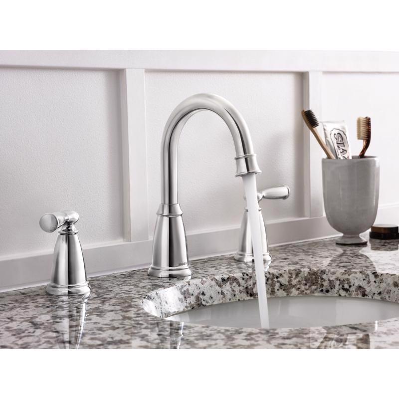 Moen Banbury Chrome Widespread Bathroom Sink Faucet 8 - 16 in.