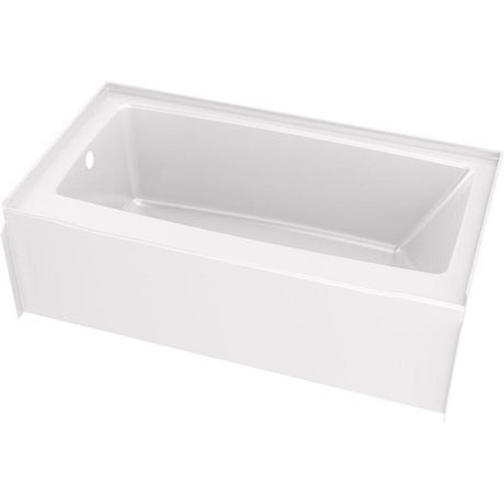 Delta Classic 500 18 in. H X 32 in. W X 60 in. L White Bathtub