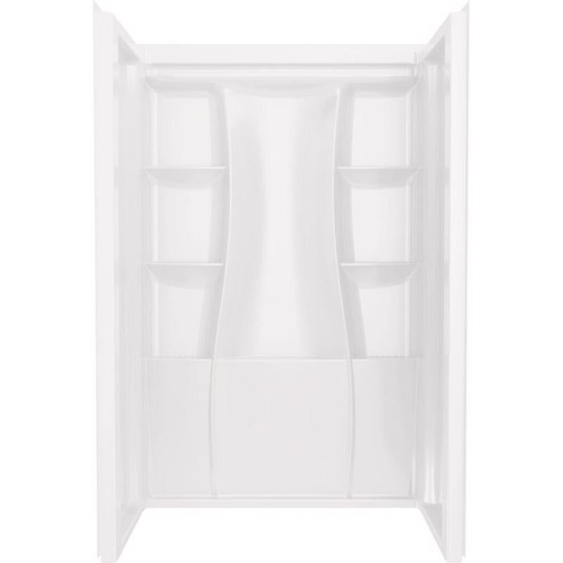 Delta Classic 500 73-1/4 in. H X 34 in. W X 48 in. L White Shower Wall
