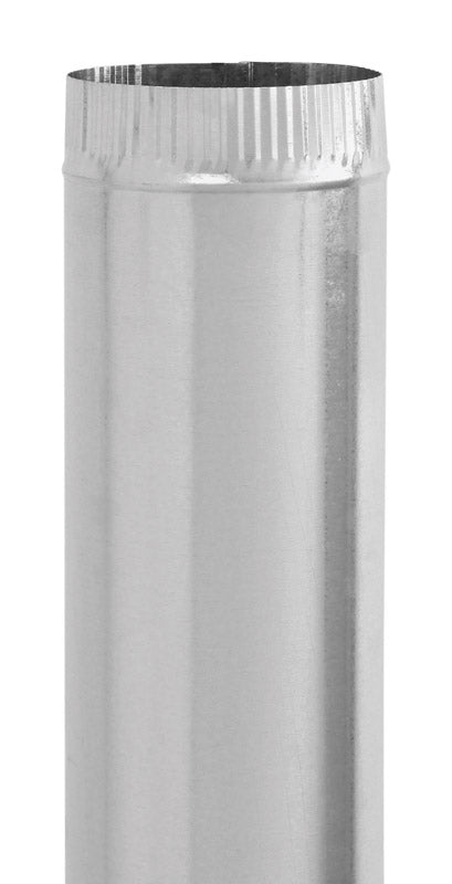 Imperial 4 in. D X 24 in. L Galvanized Steel Furnace Pipe