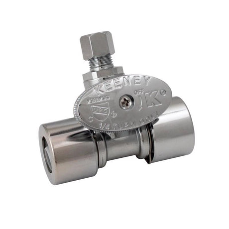 Keeney 1/2 in. X 1/4 in. Brass Shutoff Valve Handle 1 pc