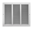 Tru Aire 12 in. H X 14 in. W 1-Way Powder Coat White Steel Return Air Grille