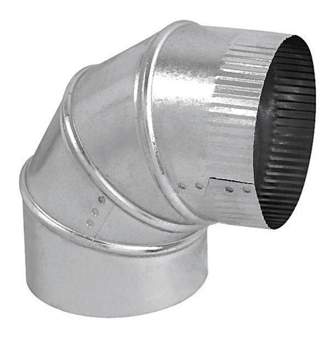 Imperial 5 in. D X 5 in. D Adjustable 90 deg Galvanized Steel Furnace Pipe Elbow