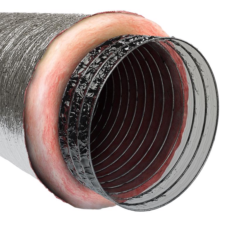 Imperial 300 in. L X 10 in. D Silver Poly Duct