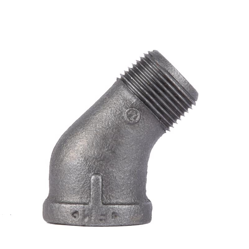 STZ Industries 1/4 in. MIP each X 1/4 in. D FIP Black Malleable Iron 45 degree Street Elbow