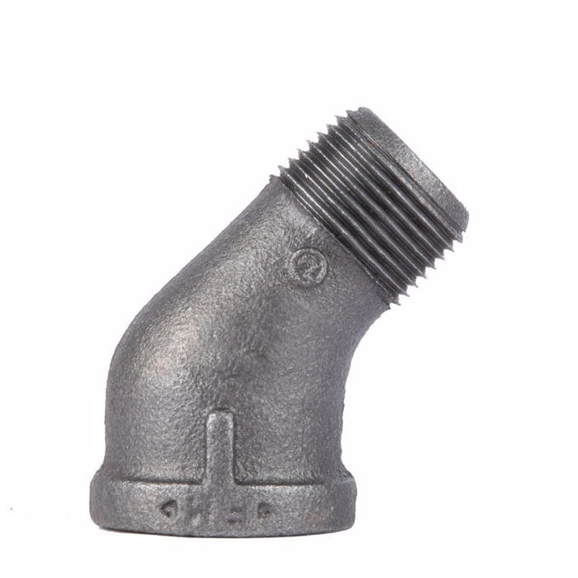 STZ Industries 3/8 in. MIP each X 3/8 in. D FIP Black Malleable Iron 45 degree Street Elbow