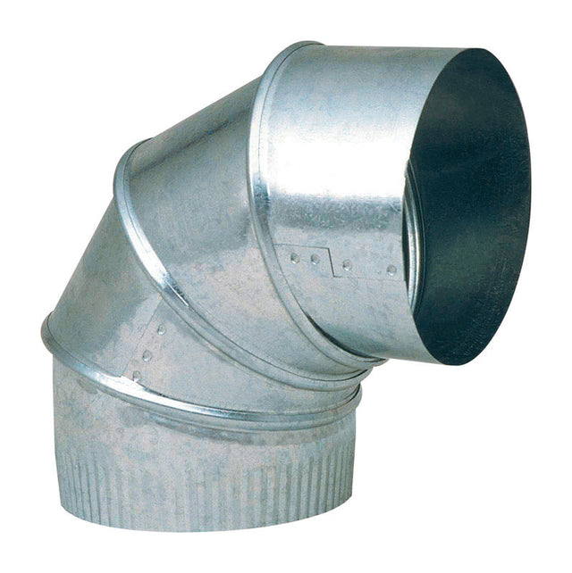 Imperial 4 in. D X 4 in. D Adjustable 90 deg Galvanized Steel Elbow Exhaust