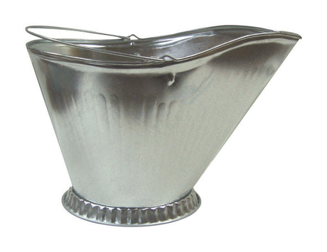 Imperial Silver Galvanized Steel Coal Hod
