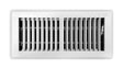 Tru Aire 4 in. H X 10 in. W 2-Way Powder Coat White Steel Floor Register