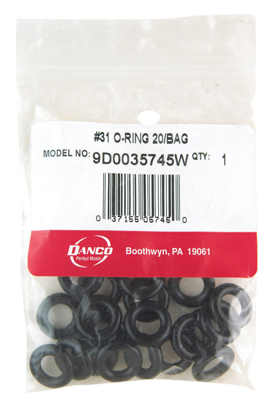 Danco 0.56 in. D X 0.31 in. D Rubber O-Ring 20 pk